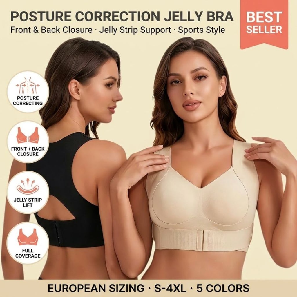 Posture Support Wireless Sports Bra