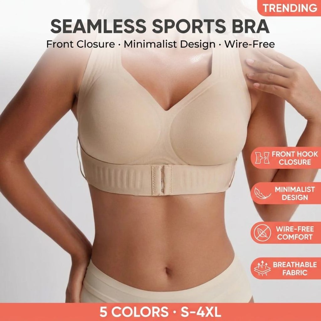 Posture Support Wireless Sports Bra