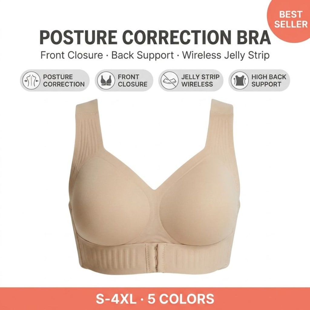 Posture Support Wireless Sports Bra